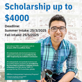 HỌC BỔNG LÊN ĐẾN 4,000$/NĂM TẠI TRƯỜNG TEXAS AM UNIVERSITY - MỸ